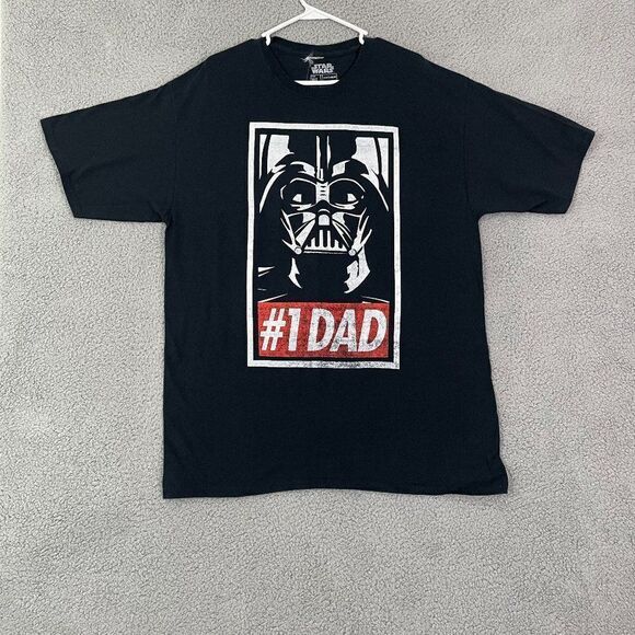 Star Wars Shirt Fifth Sun Mens XLT Black #1 Dad Darth Vader‎ Short Sleeve Tee - Picture 1 of 7